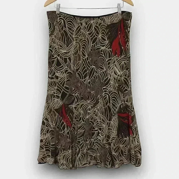 DANIEL LAURENT vintage midi ladies skirt large - Picture 1 of 6